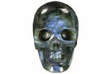 Polished Labradorite Skull #115558-2